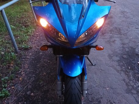 2009 Yamaha FZS600 Fazer, голубой, 475000 рублей, вид 3