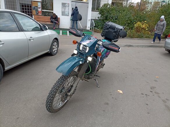 1995 Kawasaki KLR 650, зелёный, 300000 рублей - вид 3