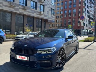 2020 BMW 5 серии 520d VII (G30/G31/G38), синий, 4200000 рублей, вид 2
