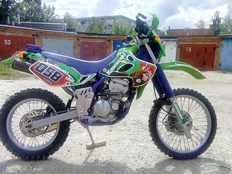 1994 Kawasaki KLX 250, зелёный, 270000 рублей, вид 1
