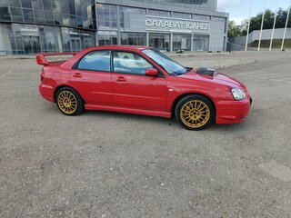 2005 Subaru Impreza WRX II Рестайлинг 1, красный, 1400000 рублей, вид 3