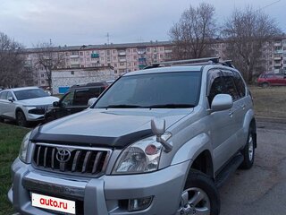 2003 Toyota Land Cruiser Prado 120 Series, серебристый, 1900000 рублей, вид 2
