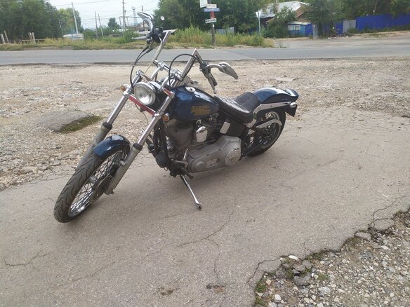 2001 Harley-Davidson Softail Standard, синий, 766000 рублей - вид 2