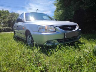 2007 Hyundai Accent ТагАЗ II, синий, 425000 рублей, вид 1