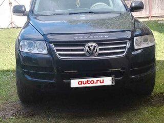 2003 Volkswagen Touareg I, чёрный, 400000 рублей, вид 1