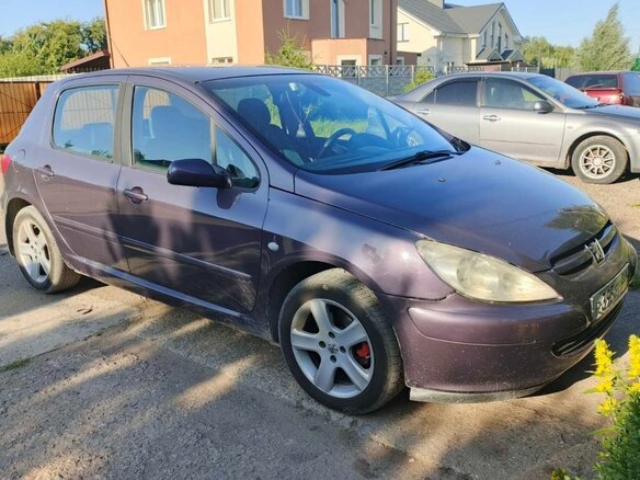 2006 Peugeot 307 I Рестайлинг, фиолетовый, 310000 рублей