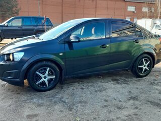 2012 Chevrolet Aveo II, чёрный, 550000 рублей, вид 1