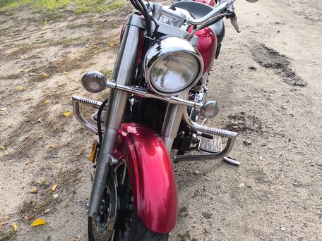 2006 Yamaha XV 1700 Road Star, красный, 650000 рублей, вид 4