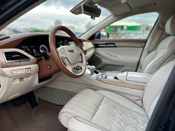 2019 Genesis G90 Limousine I Рестайлинг, синий, 5290000 рублей - вид 13