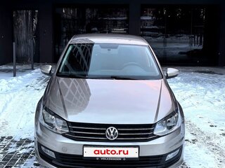 2019 Volkswagen Polo V Рестайлинг, бежевый, 1120000 рублей, вид 2
