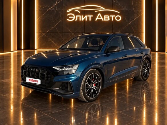 2021 Audi Q8 55 TFSI I (4M), синий, 9690000 рублей