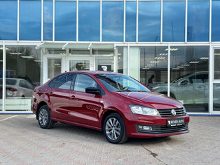 2019 Volkswagen Polo V Рестайлинг, красный, 1420000 рублей, вид 2