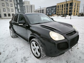2003 Porsche Cayenne Turbo I (955), чёрный, 1500000 рублей, вид 4