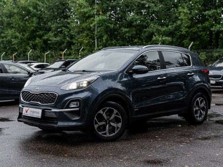 2020 Kia Sportage IV Рестайлинг, синий, 2020000 рублей, вид 1