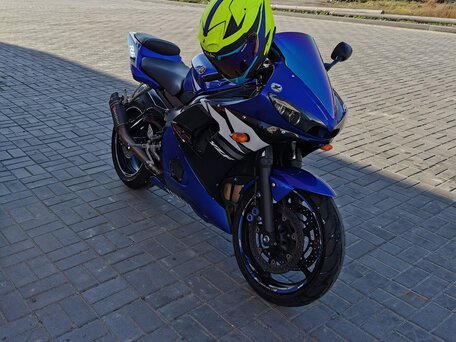2003 Yamaha YZF-R6, синий, 500000 рублей, вид 1