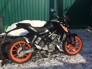 2017 KTM 200 Duke, чёрный, 331210 рублей, вид 1
