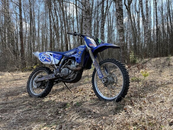 2005 Yamaha YZ450F, синий, 400000 рублей - вид 1