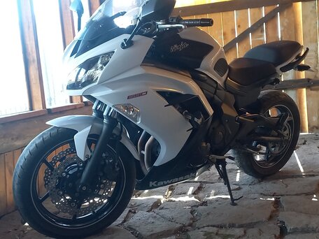 2013 Kawasaki ER-6F (Ninja 650R), белый, 630000 рублей, вид 1