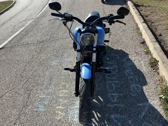 2005 Harley-Davidson Dyna Super Glide, голубой, 800000 рублей - вид 6