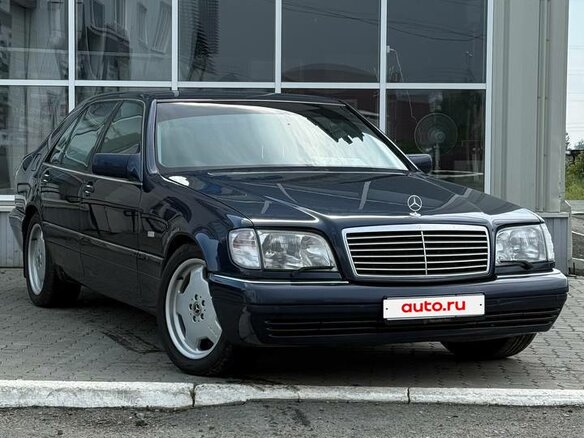 1998 Mercedes-Benz S-Класс 500 Long III (W140) Рестайлинг, синий, 4000000 рублей - вид 2