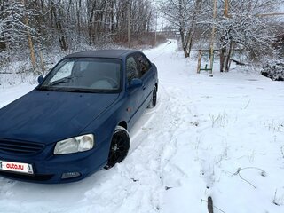2005 Hyundai Accent ТагАЗ II, синий, 310000 рублей, вид 3