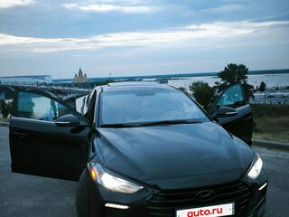 2017 Hyundai Elantra Sport VI (AD), чёрный, 1500000 рублей, вид 3