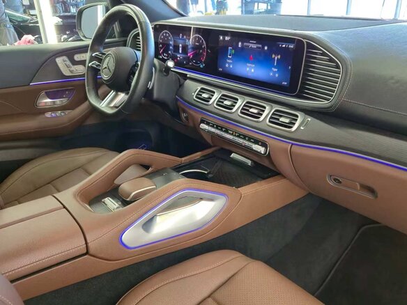 2024 Mercedes-Benz GLS 450 II (X167) Рестайлинг, чёрный - вид 7