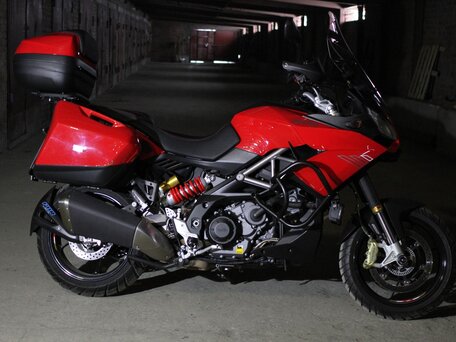 2015 Aprilia ETV 1200 Caponord, красный, 900000 рублей, вид 2