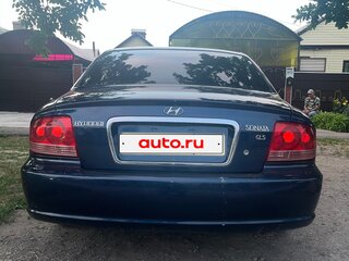 2006 Hyundai Sonata ТагАЗ IV (EF) Рестайлинг, синий, 500000 рублей, вид 4