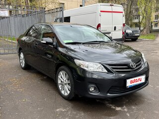 2012 Toyota Corolla X (E140, E150) Рестайлинг, чёрный, 1100000 рублей, вид 3