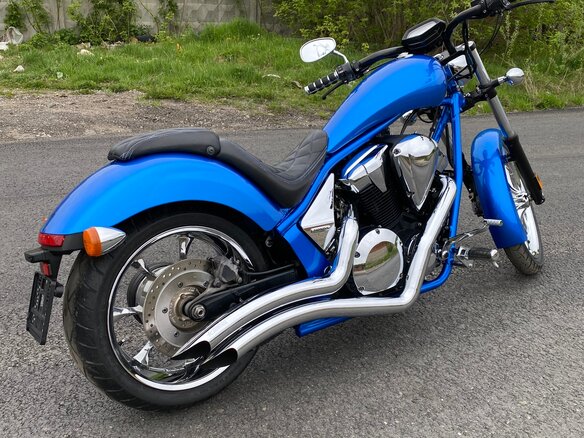 2015 Honda VT 1300CX Fury, синий, 950000 рублей - вид 4