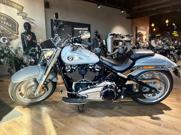 2025 Harley-Davidson Fat Boy, серебристый, 3850000 рублей - вид 1