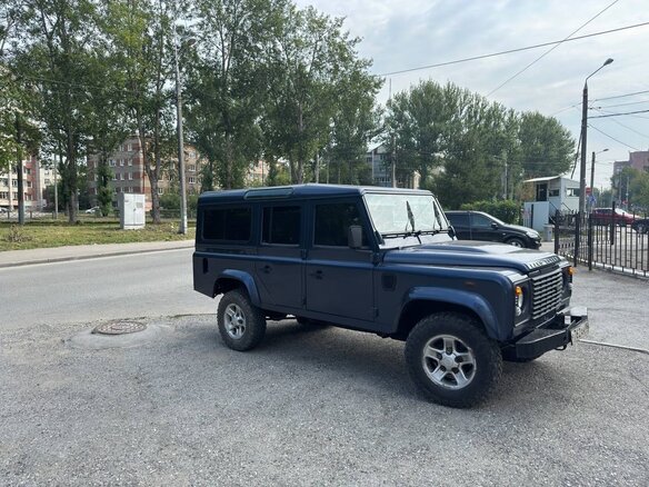 2007 Land Rover Defender 110 I Рестайлинг, синий, 1500000 рублей - вид 3