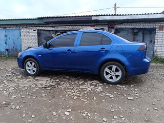 2008 Mitsubishi Lancer X, синий, 550000 рублей, вид 4