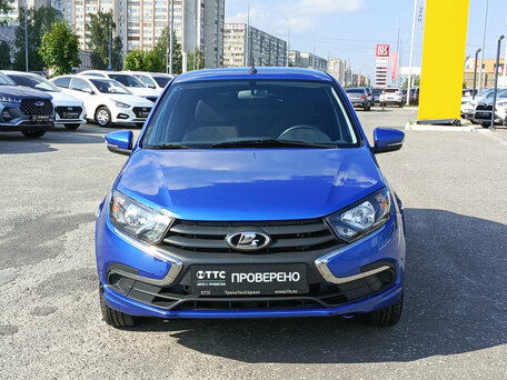 2022 Lada (ВАЗ) Granta I Рестайлинг, синий, 624163 рублей, вид 2