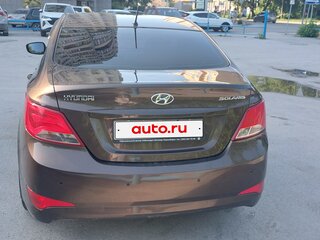 2014 Hyundai Solaris I Рестайлинг, коричневый, 1075000 рублей, вид 3