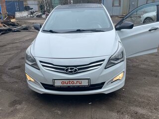 2014 Hyundai Solaris I Рестайлинг, белый, 955000 рублей, вид 1