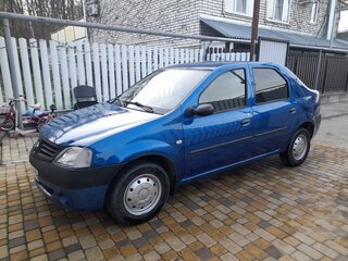 2008 Renault Logan I, синий, 365000 рублей, вид 1