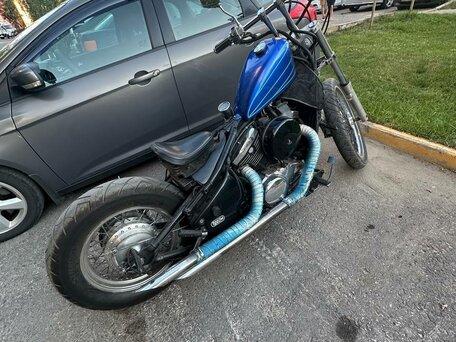 1995 Kawasaki VN400 Vulcan, синий, 300000 рублей, вид 3