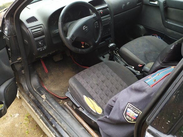 2003 Opel Astra G, чёрный, 300000 рублей - вид 5