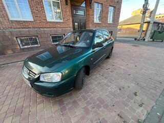 2002 Hyundai Accent II, зелёный, 430000 рублей, вид 4