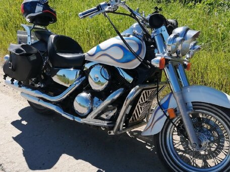 1996 Kawasaki VN1500 Vulcan, белый, 370000 рублей, вид 1