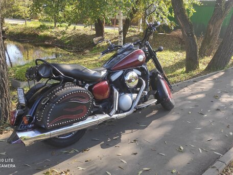 2000 Kawasaki VN1500 Vulcan, чёрный, 580000 рублей, вид 2