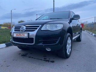 2008 Volkswagen Touareg I Рестайлинг, чёрный, 885000 рублей, вид 1