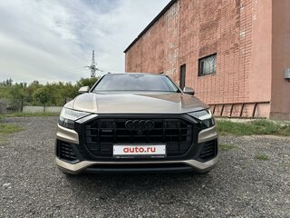 2019 Audi Q8 55 TFSI I (4M), бежевый, 7100000 рублей, вид 4
