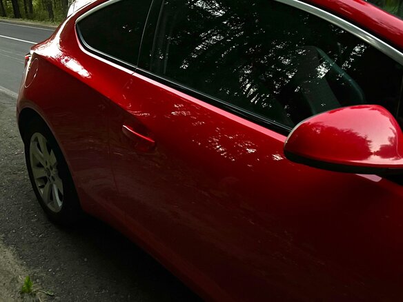 2012 Opel Astra GTC J Рестайлинг, красный, 1100000 рублей - вид 11