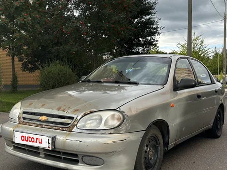 2007 Chevrolet Lanos I, серебристый, 170000 рублей, вид 1