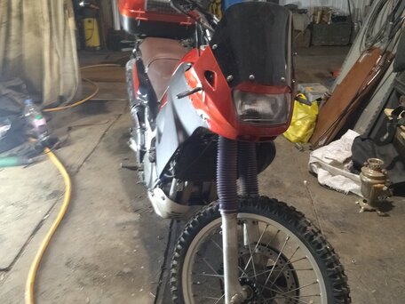 1997 Kawasaki KLE 400, красный, 250000 рублей, вид 2