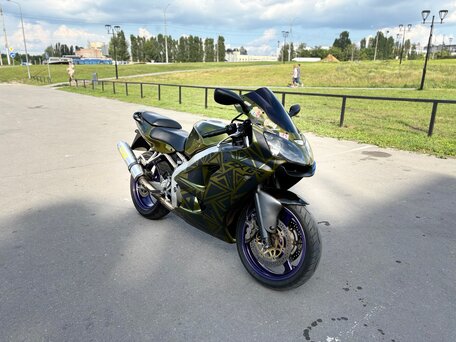 2002 Kawasaki ZX-6 Ninja, жёлтый, 299000 рублей, вид 1