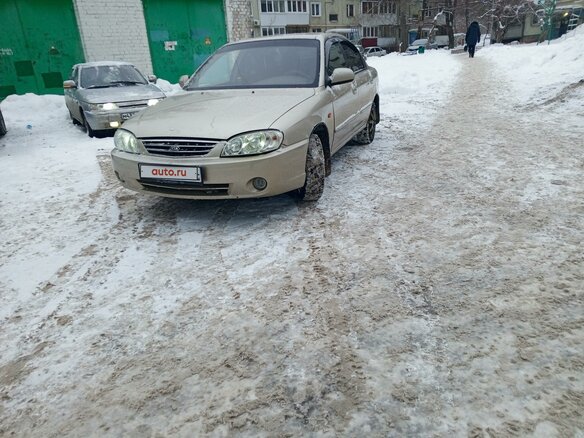 2007 Kia Spectra I Рестайлинг 2, бежевый, 420000 рублей - вид 1